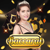 Baccarat A live table icon with a dealer shoe