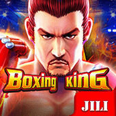Boxing King slot game icon showing a boxer and title belt