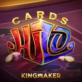 Cards Hi Lo game icon with high and low cards