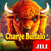 Charge Buffalo hot game icon with a stampeding buffalo