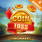 Coin Toss game icon with a flipping coin