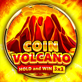 Coin Vilcano Hold and Win icon with a coin volcano