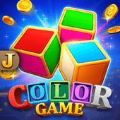 Color Game slot game icon with coloured cubes