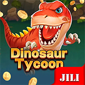 Dinosaur Tycoon fishing game icon with a dinosaur
