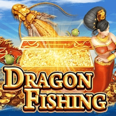 Dragon Fishing game icon with a sea dragon