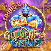 Golden Genie hot game icon with a magic lamp