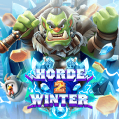 Horde 2 Winter slot game icon with a snowy battle scene