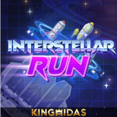 Interstellar Run game icon with a racing comet