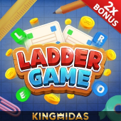 Ladder Game icon with a stepped ladder