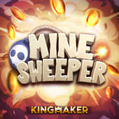 Minesweeper game icon with a flagged grid