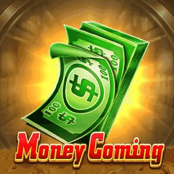 Money Coming slot game icon with falling banknotes