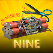 Nine game icon with the number nine