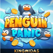 Penguin Panic game icon with a startled penguin