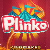 Plinko game icon with a pegboard drop