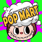 Popmart slot game icon with a pop-art storefront
